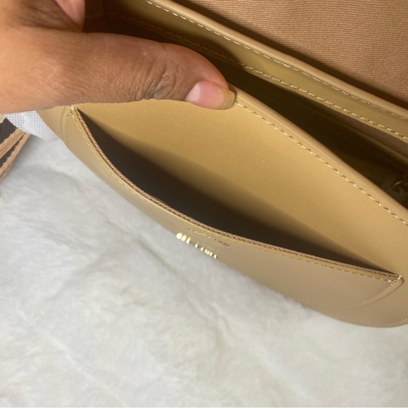 New W/Tags Ted Baker Darcell Leather Saddle Bag in Light Brown - Picture 16 of 16